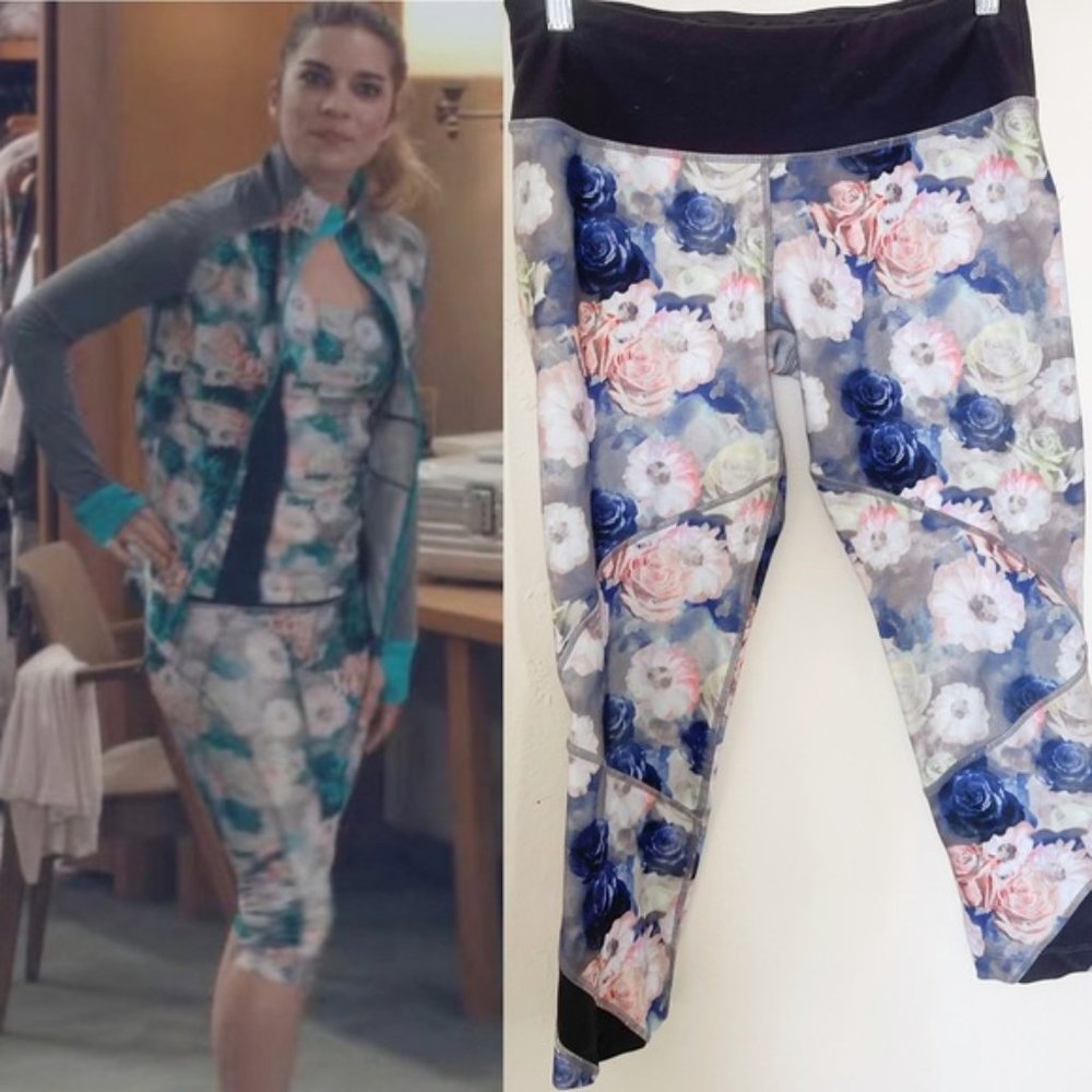 ASO Alexis Rose Schitts Creek Floral Yoga Pants/Leggings MPG - Picture 1 of 6